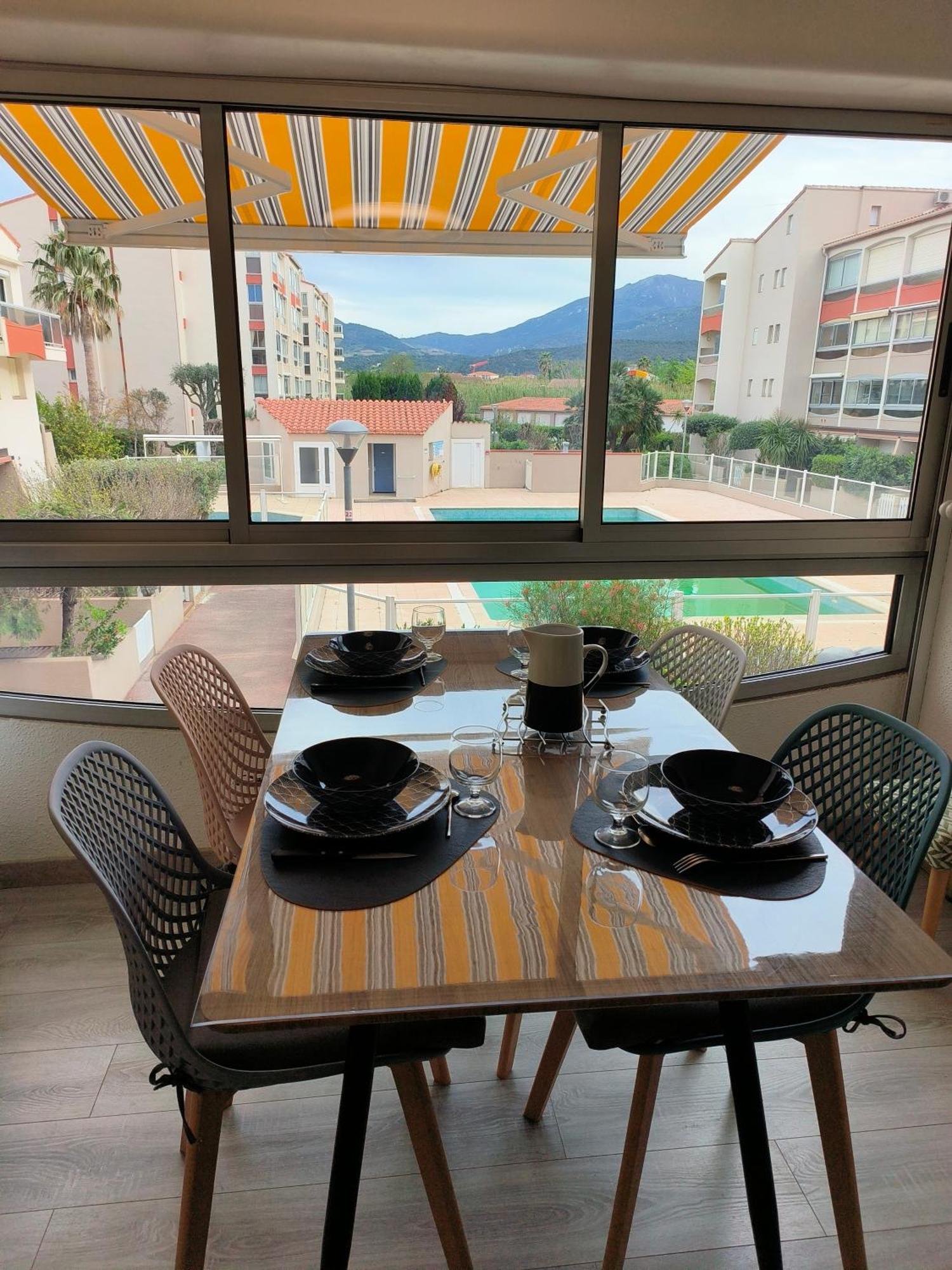 La Brise Marine ~ 300M Mer~Piscine~Clim~Wifi~Calme Argeles-sur-Mer Ngoại thất bức ảnh