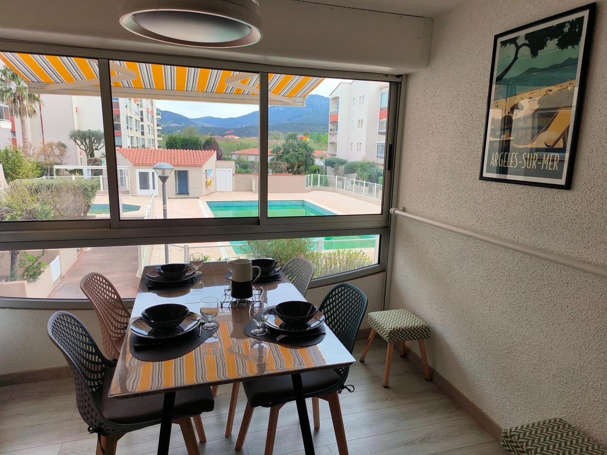 La Brise Marine ~ 300M Mer~Piscine~Clim~Wifi~Calme Argeles-sur-Mer Ngoại thất bức ảnh